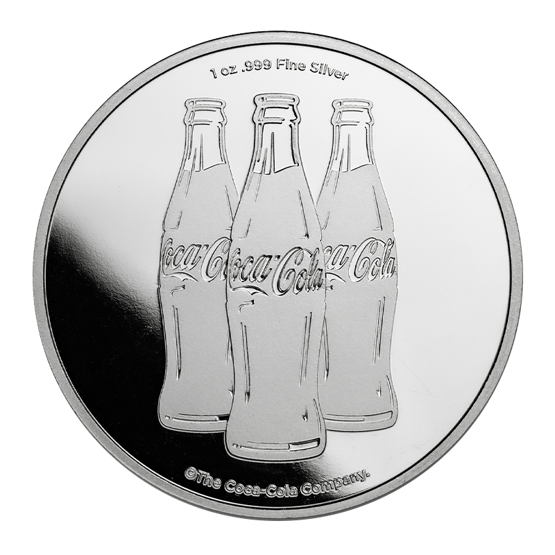 Image for 1 oz Coca-Cola® Pure Silver Round from TD Precious Metals